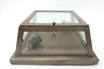 Brass Metal Copper Looking Repro Bubble Glass Ceiling Indoor Porch Light Fixture. Fixed Price $119.99.