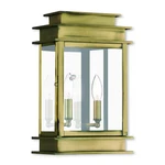 Livex Lighting 2016-01 Princeton Antique Brass Outdoor Wall Lantern. Fixed Price $526.99.