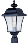 Maxim Lighting 1065 Black Senator 1-LIGHT Outdoor Post **new**. Fixed Price $124.99.