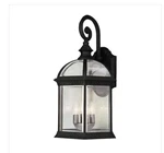 Bel Air Lighting Wentworth 3-LIGHT Medium Black Outdoor Wall W/clear Glass. Fixed Price $41.64.