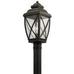 Kichler 49843 Bronze Tangier 19.75"H 1-LIGHT Outdoor Post. Fixed Price $269.97.