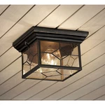 Project Source Litshire 2 Light Aged Bronze Finish Flush Mount Ceiling. Fixed Price $38.95.