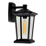 Black One Light Outdoor Wall Lantern From The Leawood Collection. Fixed Price $116.00.