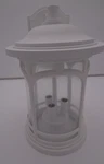 Marblehead 3 -light 14.5-IN Tall Outdoor Wall Lantern Coastal Armour White. Fixed Price $25.00.