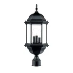Acclaim Lighting Madison 3 Post Mount, Matte Black/clear Beveled - 5187BK. Fixed Price $84.80.