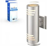 Tengxin Outdoor Wall Sconce,up Down Light Fixture 1 Pack, Silver/modern. Fixed Price $63.16.