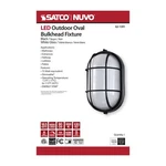 Nuvo 62/1391 - Led Oval Outdoor Bulk Head Utility Light Black. Fixed Price $73.99.