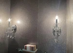 Shonbek Hamilton 1 Light Silver Wall Sconce Fixture With Clear Glass. Fixed Price $900.00.