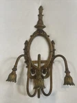 Rareaq Victorian Wall Mount Mirrored Scone Chandelier Trio Cast Aluminum Golden. Fixed Price $124.00.