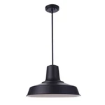 Craftmade Briscoe Light 18" Outdoor Pendant, Midnight/midnight ZA5711-MN. Fixed Price $219.99.