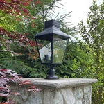 Crystorama Dumont 23" High Graphite Outdoor Post Light. Fixed Price $478.40.