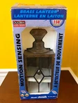 New 2000 Heath Zenith Dualbrite Brass Lantern Coach Light Motion Sensing. Fixed Price $69.99.