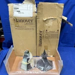 Set Of 2 Vintage New Box Hanover Lantern 6305 Antique Rust Frosted Glass Post. Fixed Price $249.99.