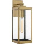 Westover 1-LIGHT Outdoor Wall Lantern In Antique Brass. Fixed Price $249.99.