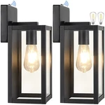 2-PACK Dusk To Dawn Outdoor Wall Light Fixtures With Led Bulbs, Exterior Wa.... Fixed Price $75.02.