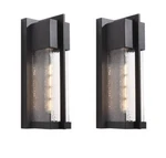 Maxax Montpelier Black/sand 13'' Hardwired Water Glass Outdoor 2 Pack. Fixed Price $62.30.