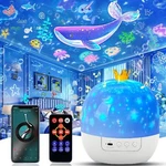 Star Projector Galaxy Night Light Bluetooth Speaker With Remote For Kids Bedroom. Fixed Price $28.90.