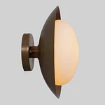 Handmade Single Globe Brass Sconce Mid Century Style Wall Lamp. Fixed Price $173.01.