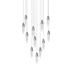 Sonneman 4164 Sultana 26"W Multi Light Pendant - Chrome. Fixed Price $7810.00.