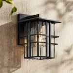 Arley Modern Outdoor Wall Light Fixture Black Geometric Frame 12" For Exterior. Fixed Price $174.99.