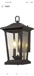 Smeike Large Outdoor Wall Sconce, 2-LIGHTS Lantern, Exterior A272-1. Fixed Price $100.00.