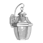 Livex Lighting 2151-91 Monterey Outdoor Wall Brushed Nickel. Fixed Price $134.86.