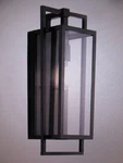 Kichler Goson 20 In. 1-LIGHT Black Outdoor Hardwired Wall Lantern Sconce. Fixed Price $149.95.