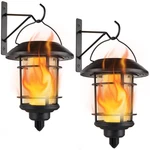 Dynaming Solar Flame Wall Lanterns, Outdoor Hanging Lights, Flicke.... Fixed Price $30.73.