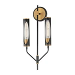 Maxim 16170CLBKAB Regent 2 Light Wall Sconce-black Antique Brass. Fixed Price $198.00.