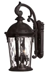Hinkley 1898BK Windsor 20.75" 3-LIGHT Outdoor Wall Black Finish. Fixed Price $529.00.