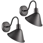 Diryzon Industrial Gooseneck Wall Sconces Antique Black Barn Light For Kitche.... Fixed Price $161.98.