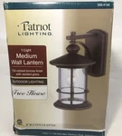 Patriot Lighting Outdoor Wall Lantern Oil Rubbed Bronze Seeded Glass Tree House. Fixed Price $68.00.