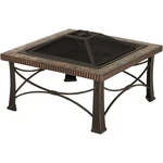 Outdoor Expressions 30 In. Slate Square Steel Fire Pit FTB-013SB. Fixed Price $91.41.