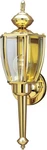 Westinghouse 66924 Wall Light Fixture, Outdoor, Polished Brass & Clear Glass,. Fixed Price $35.00.