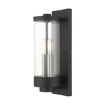 Livex Hillcrest Light Outdoor Wall Lantern, Textured Black/clear 20722-14. Fixed Price $289.96.