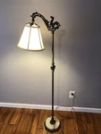 Antique Cast Iron Bridge Floor Lamp 58 Sea Horse Local Pick Up Only Works! Vtg!. Fixed Price $240.00.