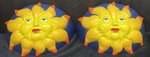 Wall Sconce Ceramic Light 2006 Justice Design Sunshine Face Lot Of Read!. Fixed Price $83.88.