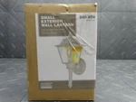 13.5 In. 1-LIGHT White Outdoor Lantern Wall Fixture W/ Clear Glass Hw 5004. Fixed Price $25.99.