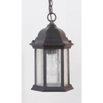Craftmade Hex Style Small Outdoor Pendant, Textured Matte Black Z291-TB-CS. Fixed Price $44.99.