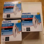 3X- Philips Halogen PAR36 36W 12V 450 Lumens Outdoor Accent Spotlight Clear Bulb. Fixed Price $26.95.