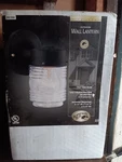 Nib Hampton Bay Exterior Wall Lantern Metal Black Finish W/clear Glass Shade. Fixed Price $6.99.