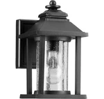 Quorum 7270-69 Crusoe 9.25" Outdoor Wall Lantern In Noir. Fixed Price $129.00.