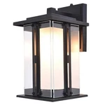 Lutec Craftsman Style Led Wall Lantern, Matt Black Aluminum With Glass Panels. Fixed Price $69.99.