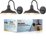 2-PACK Barn Lights Outdoor, Gooseneck Exterior Lighting Fixture, Aluminum Porch. Fixed Price $103.99.