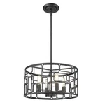 Acclaim Amoret 4 Light 16" Wide Pendant Semi-flush Ceiling Fixture IN21131BK. Fixed Price $59.99.