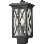 Z-lite 583PHMS-BK Brookside Light 15.75 Inch Black Outdoor Post Mount Fixture. Fixed Price $194.60.