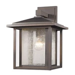 Z-lite 554B-ORB Aspen Single Light 12" Wide Outdoor Wall Sconce With Seedy. Fixed Price $216.00.