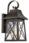 Flalinko Oil Rubbed Bronze Outdoor Wall Sconce Light Fixture W/clear Seedy Glass. Fixed Price $35.00.