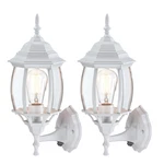 Faymart Lighting 2 Pack 16.8IN White Porch Lights Dusk To Dawn Sensor Wall. Fixed Price $124.45.