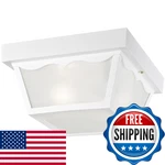 Westinghouse 6697600 Traditional Two-light Outdoor Flush-mount Fixture, White. Fixed Price $114.25.
